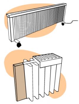 Off-peak storage heater (or heat bank)
