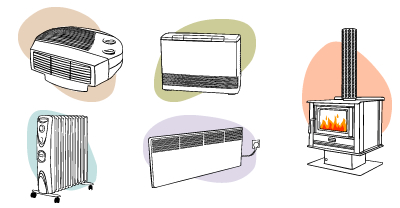 Different heater types