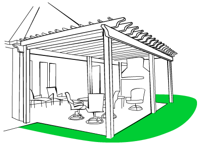 Shade your home with a pergola